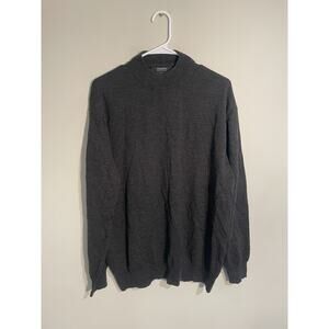 Giorgiolini Made in Italy Gray Crew‎ Neck Sweater XXL Italian Knitwear